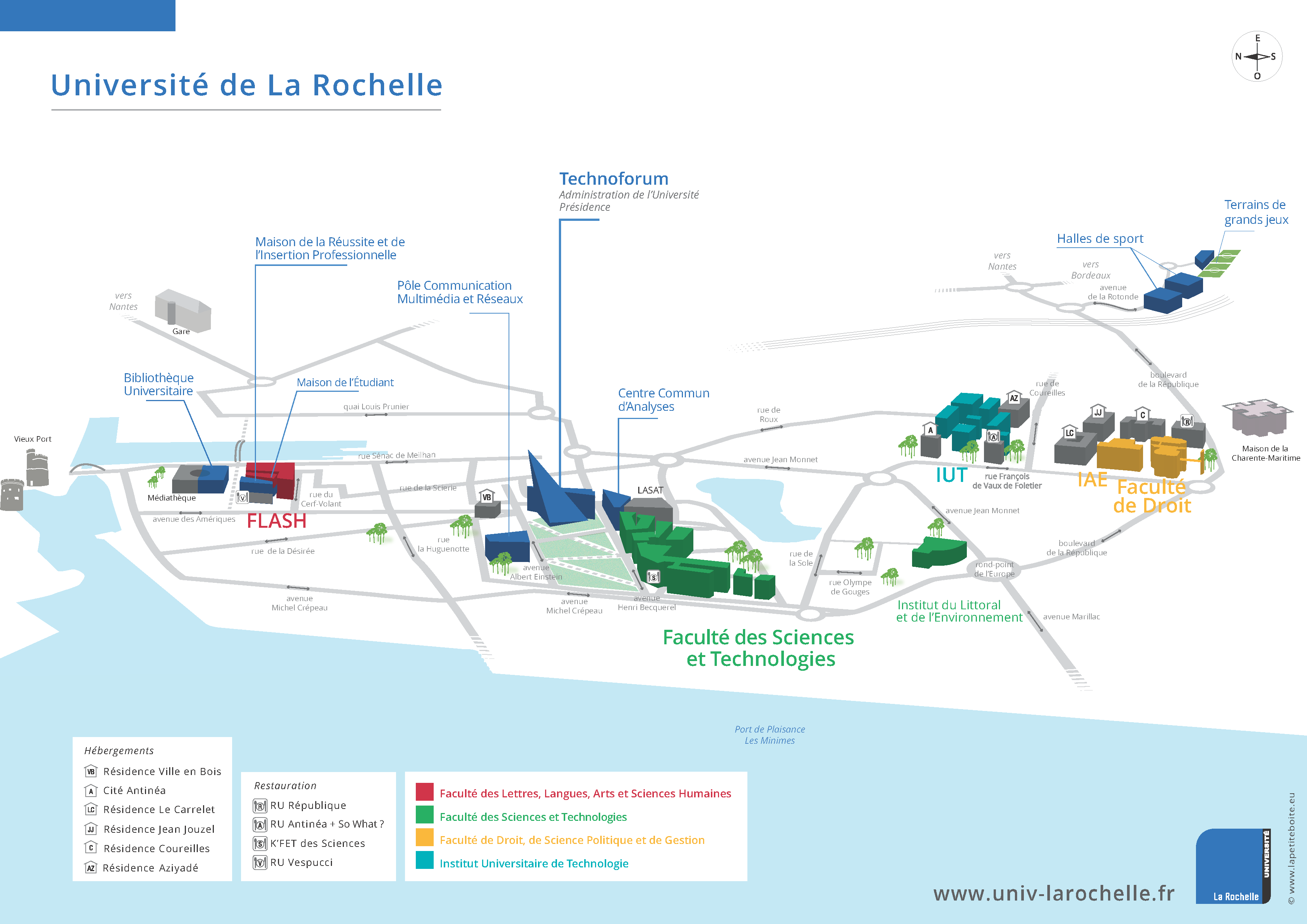 plan campus universite la rochelle